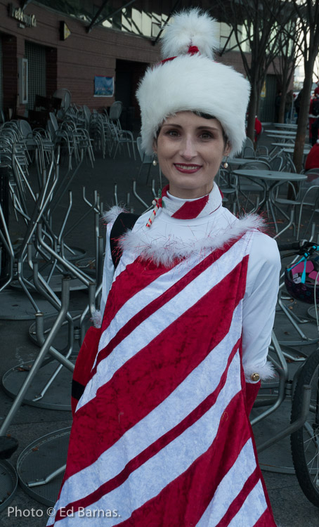 Santa congregating at Pier 84